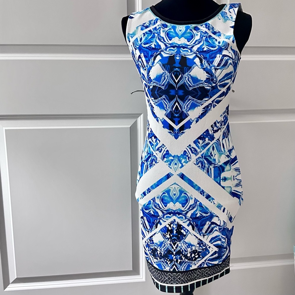 Bloomingdale’s Dress Mini Size Medium Preppy Summer  Comfort Graduation Comfort - Picture 3 of 10